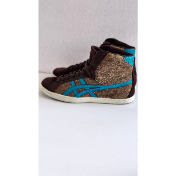 Asics Onitsuka Tiger Womens Seck High Brown Tweed CapriBreeze Size 7.5 S0079 - Picture 5 of 14